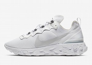 Nike React Element 55 Releasing In All-White Colorway