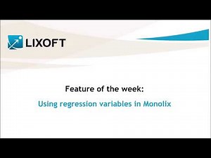 Feature of the week #16: Using regression variables in Monolix