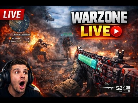 Warzone LIVE on PC | Squad Play, Wins & Intense Fights