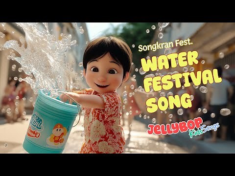 Happy Water Festival Song - Sonkran -​ Song for Kids - JellyBopKidsSongs