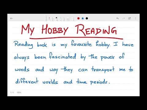 ✏️ My Hobby Reading Books | Short Essay for Students | Simple Paragraph in English