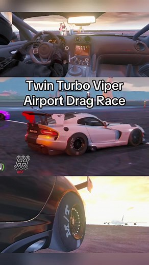Twin Turbo Dodge Viper ACR Thrills at Airport Server