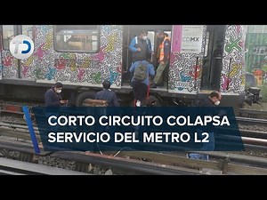 Línea 2 del Metro de CdMx restablece servicio tras corto circuito