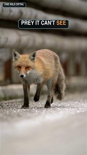 This Fox Hunts With Its Ears 😳 #fox #animalfacts #wildlife #facts
