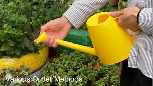 Watering Can for Indoor and Outdoor Plants - Long Spout Water Can for Garden, Flower, House Plants - 1.8L/1/2 Gallon (Green)