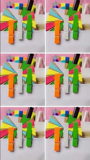 Paper Clip Art Painting | Easy Drawing Trick 🎨Amazing Paper Clip Painting Art 😍Paper Clip