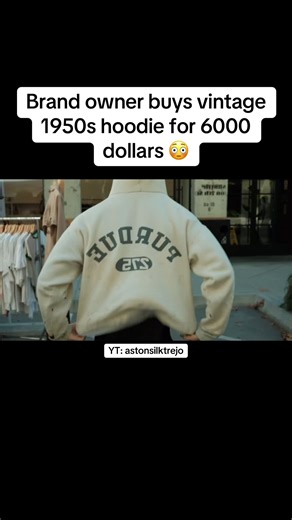 can’t believe he negotiated 1500 dollars off too #fyp #vintage #crazy #hoodie #expensive