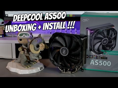 Deepcool AS500 140 A-RGB CPU Cooler Unboxing + AMD AM4 And Intel 15xx Install Guide