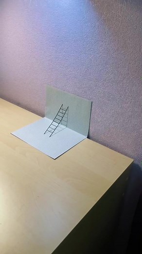 Creative Hand Art: Drawing a 3D Ladder Illusion