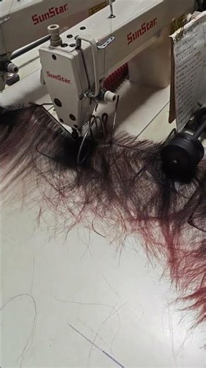 How to do.wig making with sewing machine. #hairstyle #wigs #sewing