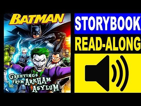 Batman Read Along Storybook, Read Aloud Story Books, Batman - Greetings from Arkham Asylum