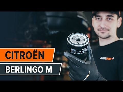 How to change oil filter and engine oil on CITROËN BERLINGO M [TUTORIAL AUTODOC]