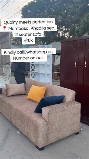 2 Seater Sofa Mombasa Khadija Sek - IBRAH FURNITURES @8k