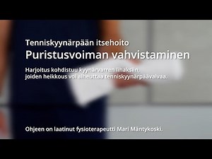 Tenniskyynärpään itsehoito: puristusvoiman vahvistaminen