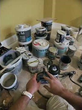 Matching Farrow & Ball Stiffky Blue with Isomat Paint #decorator #diy