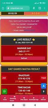 SATTA MATKA live result Madhur de Madhur night fast result fast result in Madhur day office best