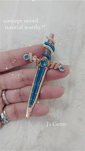 tutorial worthy?? concept sword #diy #wire #wrap #Sword #warriors #jewelry #handmadesword