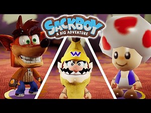 Amazing & Weird Sackboy Mods! | Sackboy: A Big Adventure Mod Showcase (Crash, Wario & Toad)