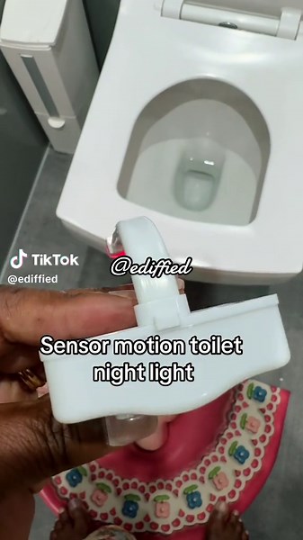 Amazing Motion Activated Toilet Night Light with Colorful Rainbow Lights