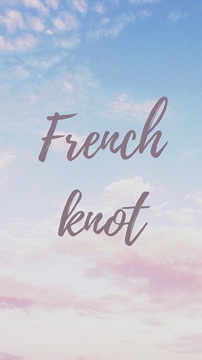 I like to leave French knots towards the end - I feel like they end up neater that way. Here are some ways to vary the size of the knots - - more/less wraps around the needle. I usually do 2 or 3 (though I think if you are being really technical about it you should actually only do 1??!) - more/less strands of thread - 1 strand gives really small subtle knots. I usually use 2 or 3 strands. - needle size - possibly not as noticeable as the others but a bigger needle will give a slightly looser, b