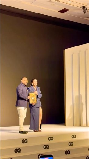 ‪@JasmineSandlasOfficial‬ receiving THE MOST INFLUENTIAL YOUNG INDIAN AWARD 2026 at ​⁠‪@GQVideos‬
