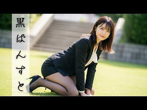 黒パンストで魅せる着せ替えコーデ