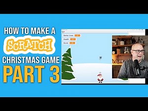 How to make a Christmas Game with Scratch PART 3 (Throwing Snowballs!)
