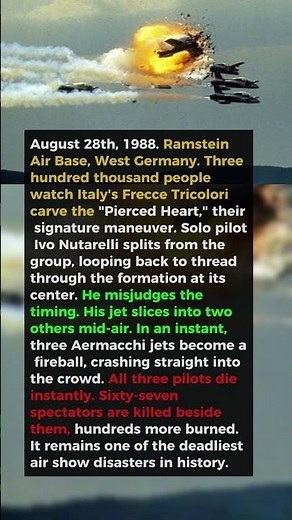 Three Frecce Tricolori Jets Collided at an Air Show in 1988 |WW2