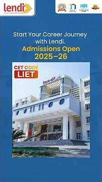 ADMISSIONS OPEN NOW! 2025 | Start Your Career at Lendi Institute of Engineering & Technology #lendi