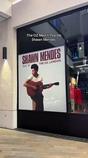 Shawn Mendes Merch Pop Up at O2 Arena