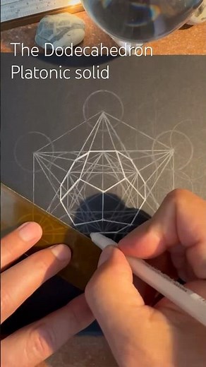 How to draw the Dodecahedron Platonic Solid, including Terrence Howard’s Lynch Pin design. Fast