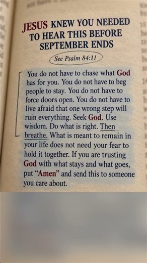 Psalm 84:11 — Stop Forcing What God Has for You 🙏