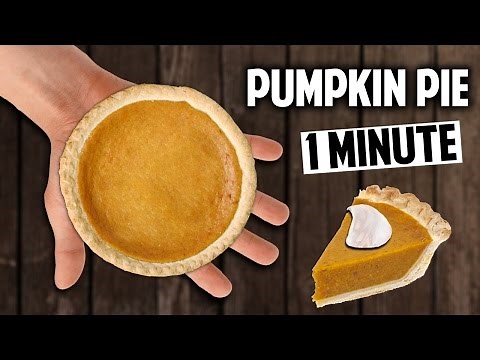 1 Minute PUMPKIN PIE!