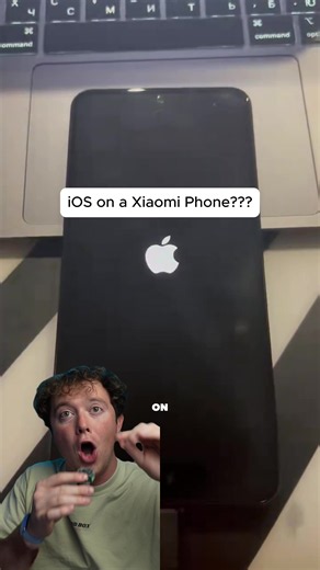 Someone ACTUALLY Installed iOS on a Xiaomi Phone?! 😳📱 Wait Until the End to See the Catch! #iOS #Xiaomi #Android #iPhone #fyp