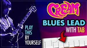 Eric Clapton (Cream era) blues lead guitar lesson - Play this by yourself (no jam track needed) #ericclapton #guitartabs #guitarlessons #guitartutorials | ActiveMelody Guitar Lessons