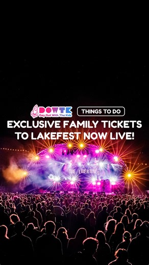 BACK FOR 2025: LakeFest 2025 has been announced and we’ve teamed up with them to offer families an exclusive day out with the kids ticket 🙌 🎟️ The ticket gets you full weekend entry PLUS £75 worth of vouchers to spend on food, drinks and rides 🤩 If you’re looking for a family friendly festival that all the family will love, LakeFest is the one! #familyfestival #festivals2025 #ukfestival #festivaltickets #daysoutwithkids #thingstodoinsummer #childrenfestivals #thingstodowithkids #summerfestiva
