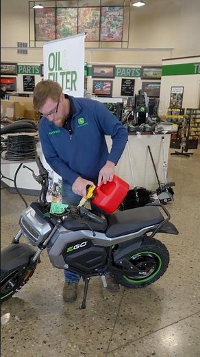 E Bike Vs Gas Bike? Ones Got No Gas In It. #ego #ebike #dirtbike #gas #gaspowered#offroad #johndeere