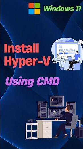 How to Install Hyper-V Using CMD in Windows 11 #windows