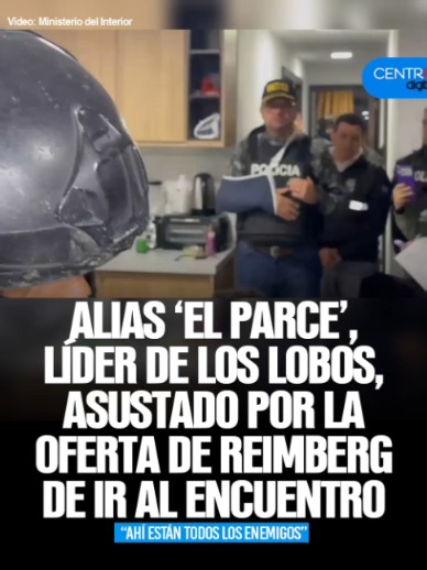 El ministro John Reimberg ofreció enviar a alias “El Parce”, cabecilla de Los Lobos, a la cárcel de El Encuentro. La propuesta desató el pánico del líder criminal capturado en la operación Gran Fénix. Asustado y visiblemente preocupado por su seguridad, el detenido respondió de inmediato de forma contundente: “pero ahí están todos los enemigos”. El operativo neutralizó su red financiera de dos millones de dólares.