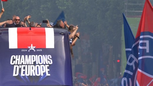 2.2K views · 49 reactions | PSG players parade along the Champs-Elysées on a double-decker bus. The Champions League victory celebration on the Avenue concludes with fireworks in the colours of France, with the players' bus in front of the Arc de Triomphe. | Gulf-Times | Facebook
