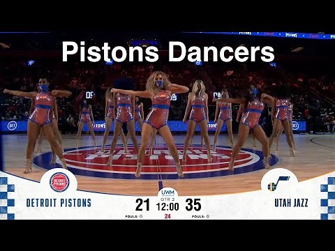 Detroit Pistons Dancers - NBA Dancers - 1/10/2022 Dance performance - Pistons vs Jazz