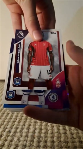 Unpacking football cards