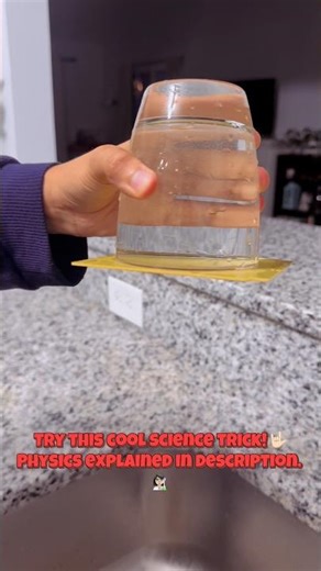 Can air hold water upside down? 😲