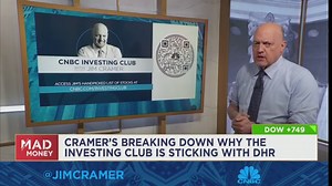 Cramer says the market got it wrong on Danaher's third quarter results