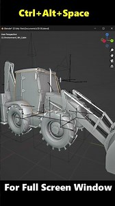 Blender tips | Full Screen Workspace in Blender #shorts #blender