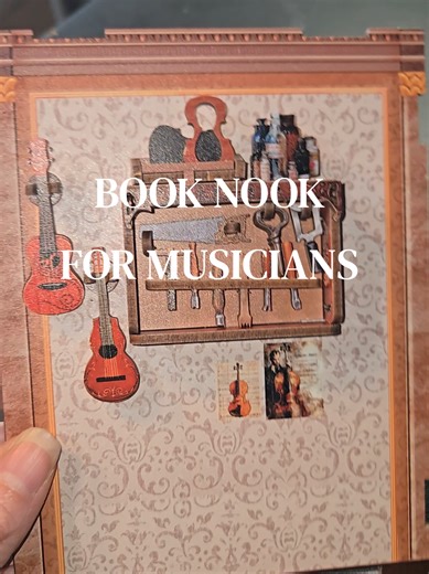 Book nook for music lovers #booknook #bach #music #classicalmusic #violin