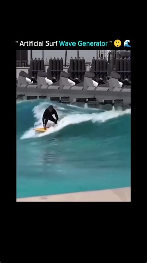 How Everything Works 🔍 on Instagram: "---Follow Us--- @unveilworks for more 🔥 This is an artificial surf wave generator in action. 🏄‍♂️✨ 💡 How does it work? These systems use giant paddles, hydraulic pistons, or air pressure chambers to push water and create controlled, surfable waves. 🌊 ✅ Benefits: Waves can be customised in size and shape for beginners or pros. Surfers can train anytime, anywhere, no ocean required. 👉 Technology is making surfing possible even in the middle of a city. #s