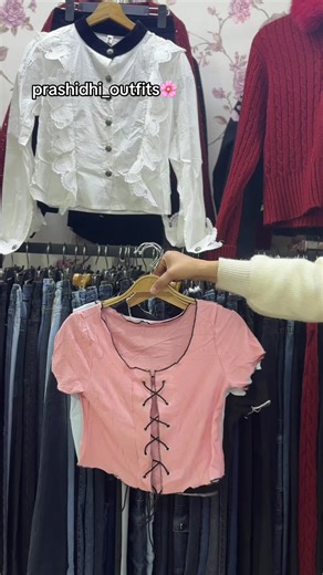 cute crop top available❤️ summer special colors available 🌸 #freesize #foryoupage #outfitinspo #outfitinspo #fashiontiktok delivery all over nepal 🇳🇵 whatsapp:9840015942