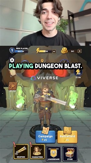 Move, shoot, upgrade, survive in Dungeon Blast | VIVERSE