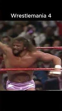 Every Wrestlemania 4 Match Edit🔥